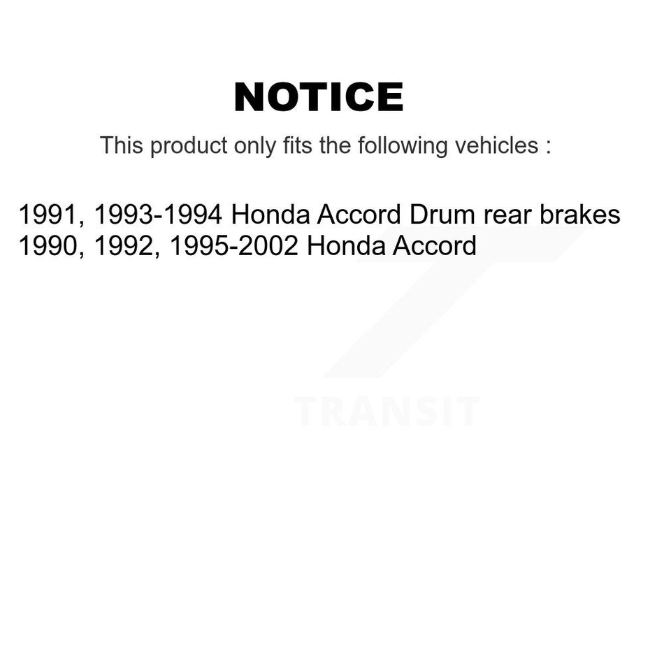 Rear Brake Drums Pair For Honda Accord K8-101872