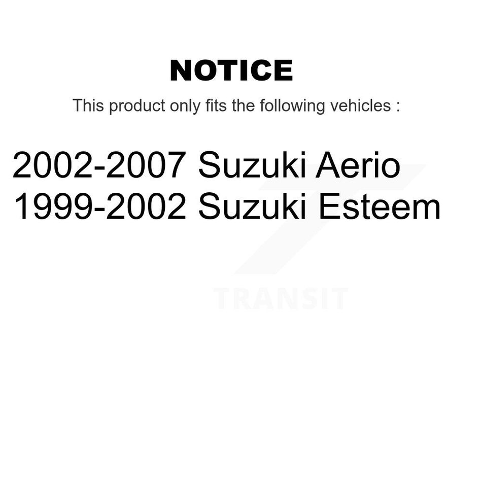 Rear Brake Drums Pair For Suzuki Aerio Esteem K8-101915