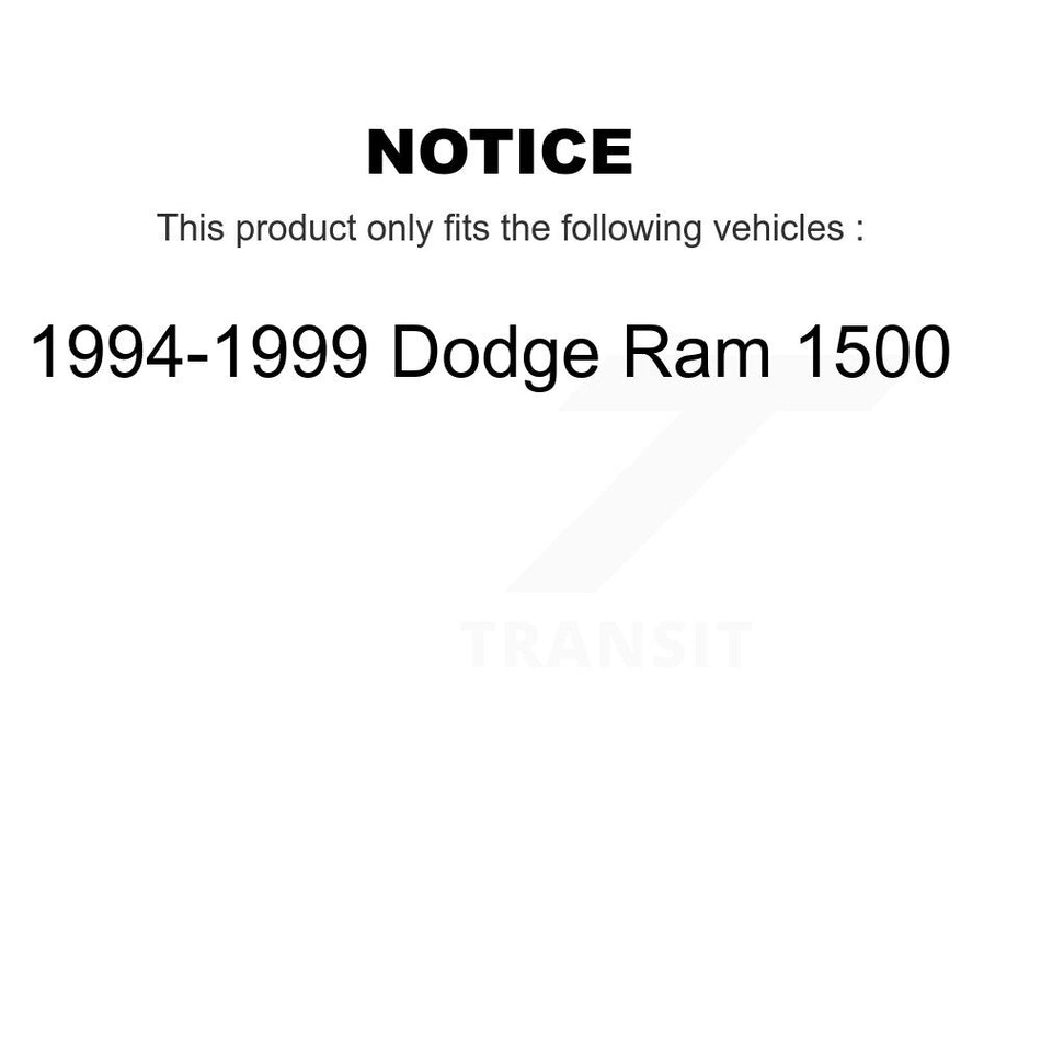 Rear Brake Drums Pair For 1994-1999 Dodge Ram 1500 K8-101959