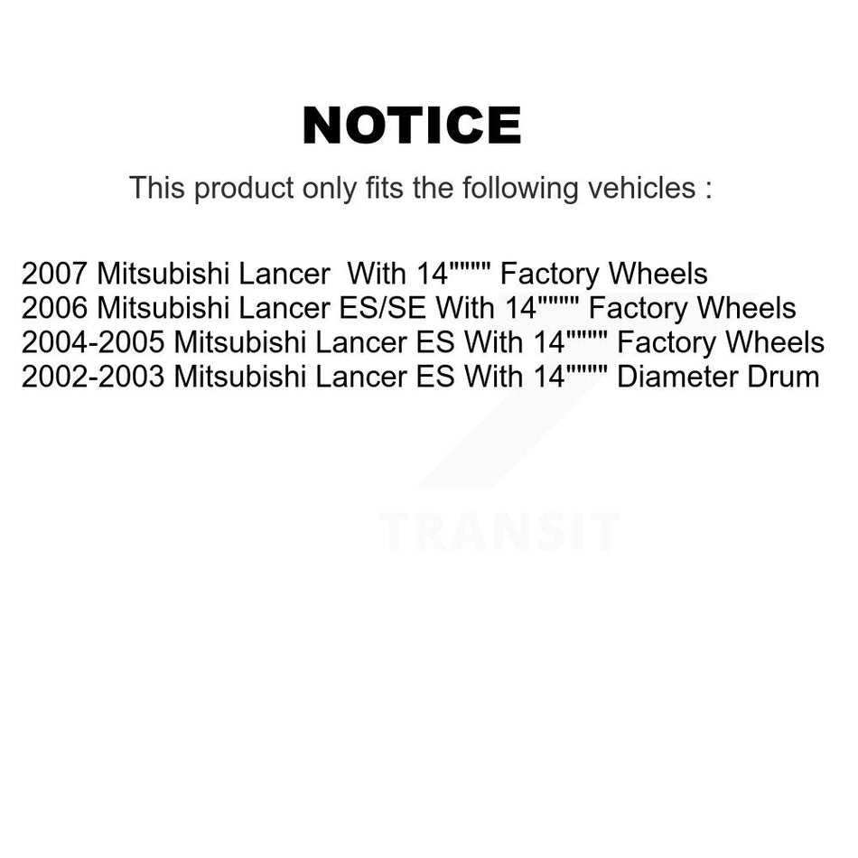 Front Rear Disc Brake Rotors Drums Kit For Mitsubishi Lancer K8-102021