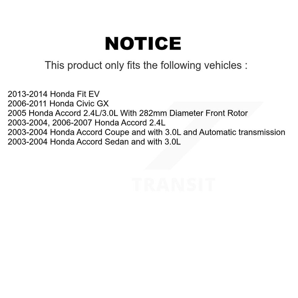 Front Rear Disc Brake Rotors Drums Kit For Honda Accord Civic Fit K8-102034