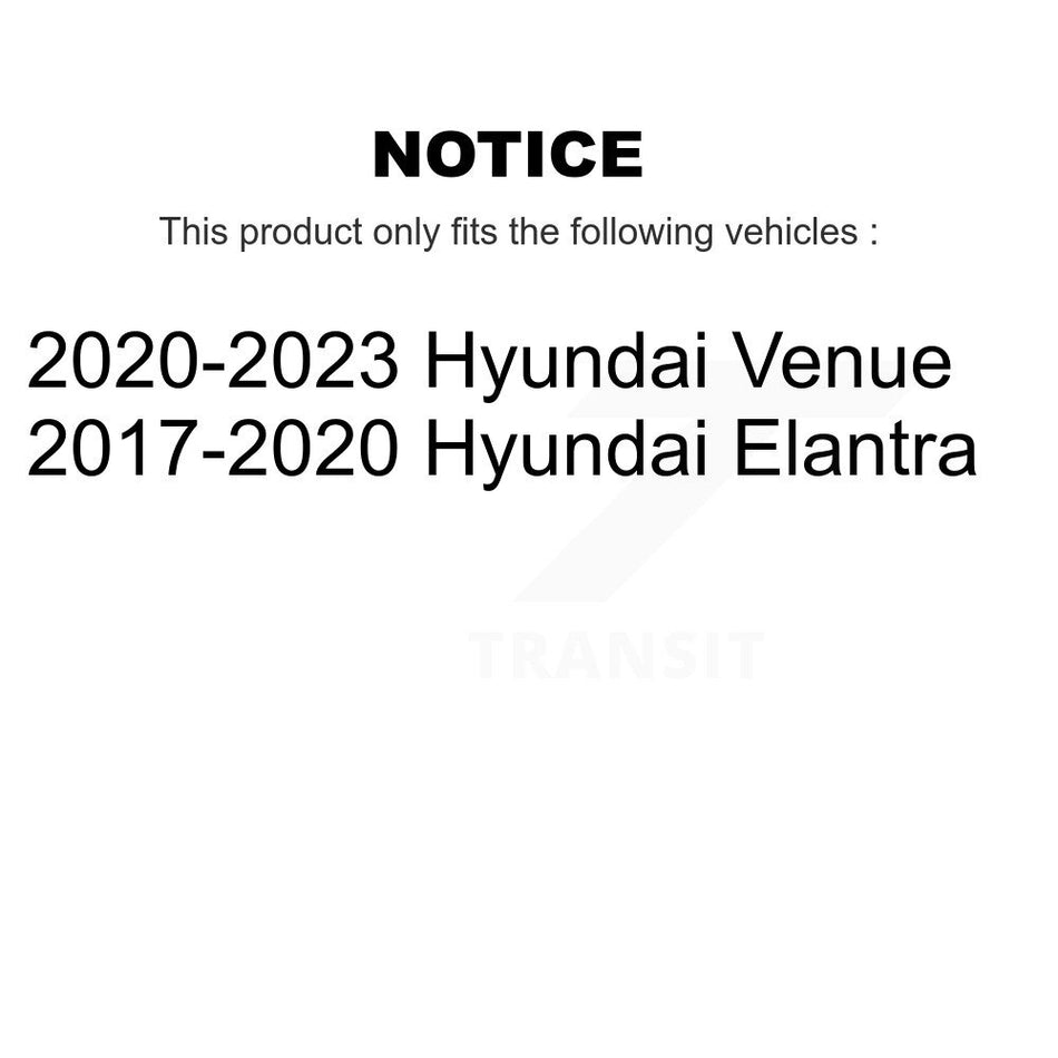 Rear Brake Drums Pair For Hyundai Elantra Venue K8-102225