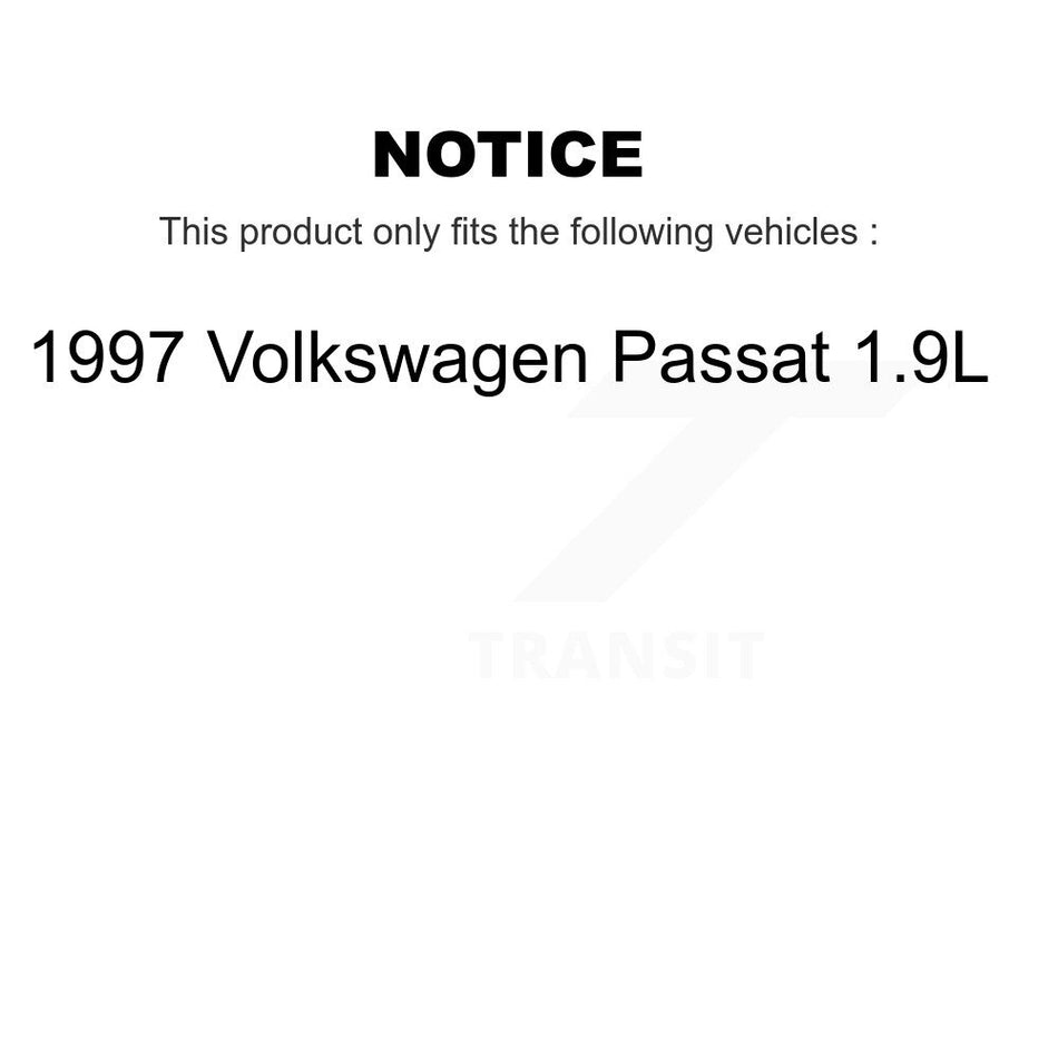 Front Rear Disc Brake Rotors Kit For 1997 Volkswagen Passat 1.9L K8-102422