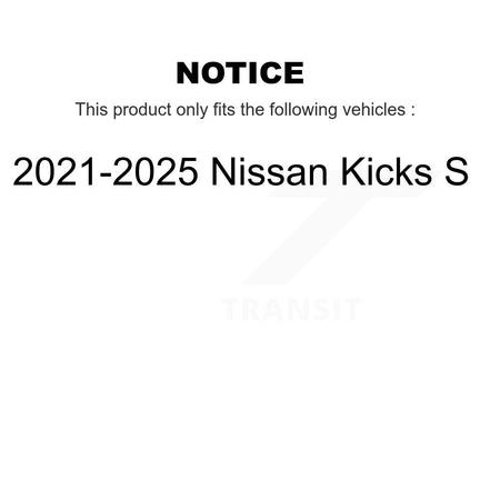 Front Rear Disc Brake Rotors Kit For 2021-2025 Nissan Kicks S K8-102428