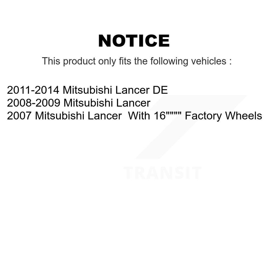 Rear Brake Drums Pair For Mitsubishi Lancer K8-102520
