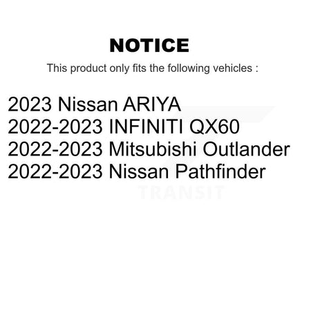 Front Disc Brake Rotor Pair For Mitsubishi Outlander Nissan Pathfinder INFINITI QX60 ARIYA K8-102621