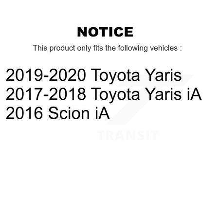 Rear Brake Drums Pair For Toyota Yaris iA Scion K8-102670