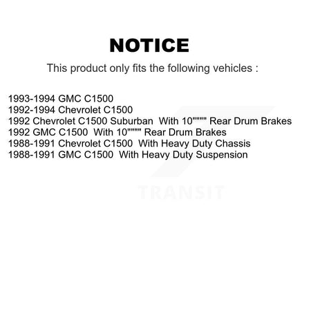 Front Disc Brake Rotors Hub And Semi-Metallic Pads Kit For C1500 Chevrolet GMC Suburban K8A-100016
