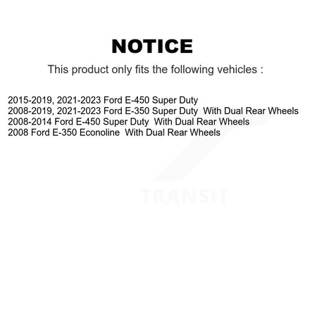 Front Disc Brake Rotors Hub And Ceramic Pad Kit For Ford E-350 Super Duty E-450 Econoline K8A-100020