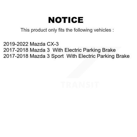 Rear Disc Brake Rotors And Ceramic Pads Kit For Mazda 3 CX-3 Sport K8A-100412