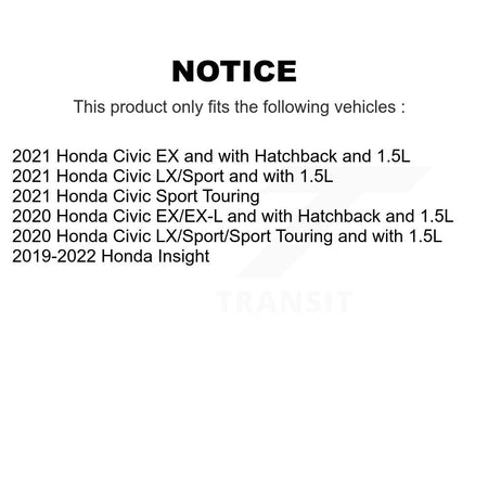 Rear Disc Brake Rotors And Ceramic Pads Kit For Honda Civic Insight K8A-100471