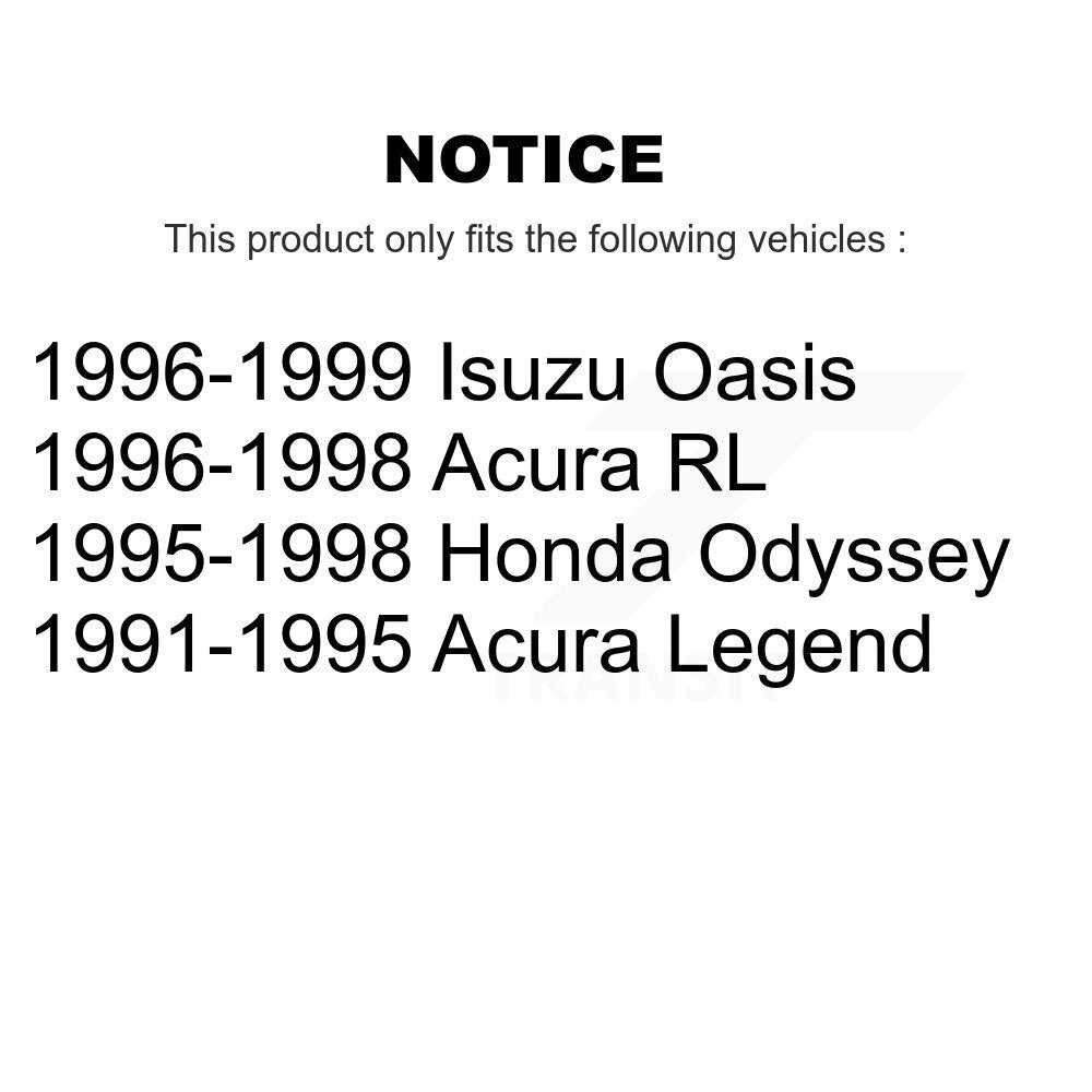 Rear Disc Brake Rotors And Ceramic Pads Kit For Honda Odyssey Acura Legend RL Isuzu Oasis K8A-100549