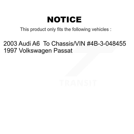 Rear Disc Brake Rotors And Semi-Metallic Pads Kit For Volkswagen Passat Audi A6 K8A-100698