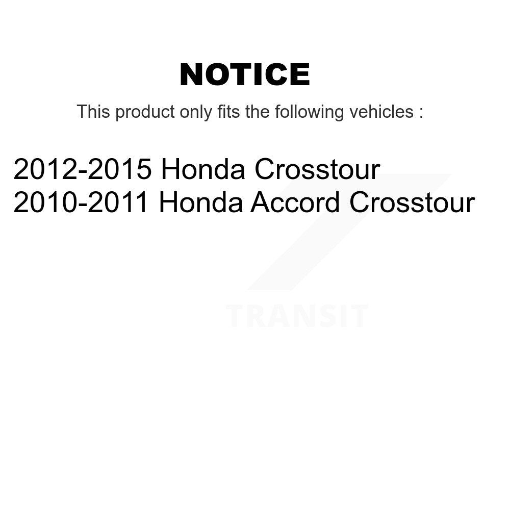 Rear Disc Brake Rotors And Ceramic Pads Kit For Honda Accord Crosstour K8A-100765