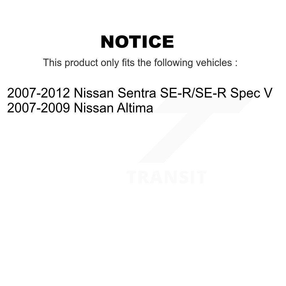 Rear Disc Brake Rotors And Ceramic Pads Kit For Nissan Sentra Altima K8A-100973