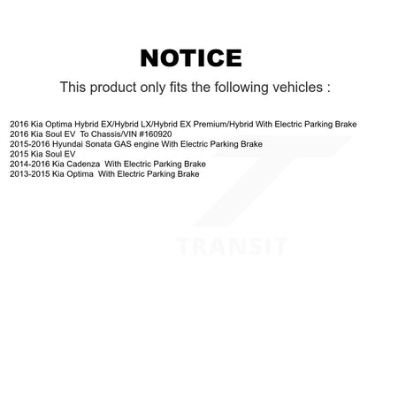 Rear Disc Brake Rotors And Ceramic Pads Kit For Kia Optima Hyundai Sonata Soul EV Cadenza K8A-100986