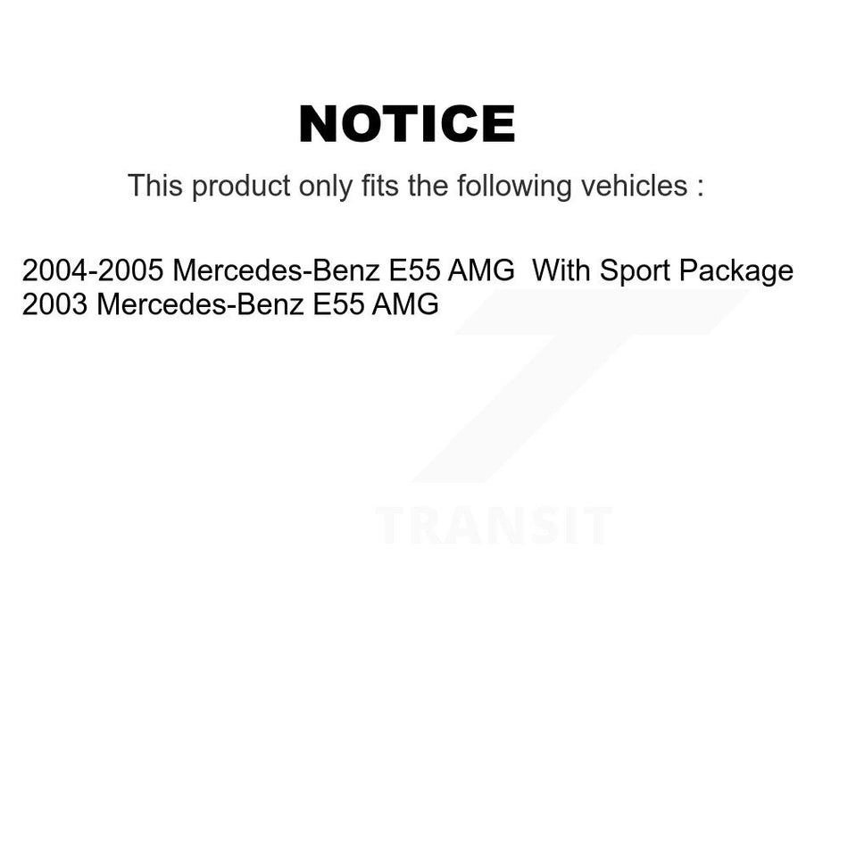 Rear Disc Brake Rotors And Semi-Metallic Pads Kit For Mercedes-Benz E55 AMG K8A-101013