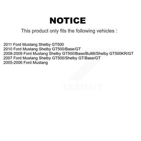 Rear Disc Brake Rotors And Ceramic Pads Kit For Ford Mustang K8A-101117