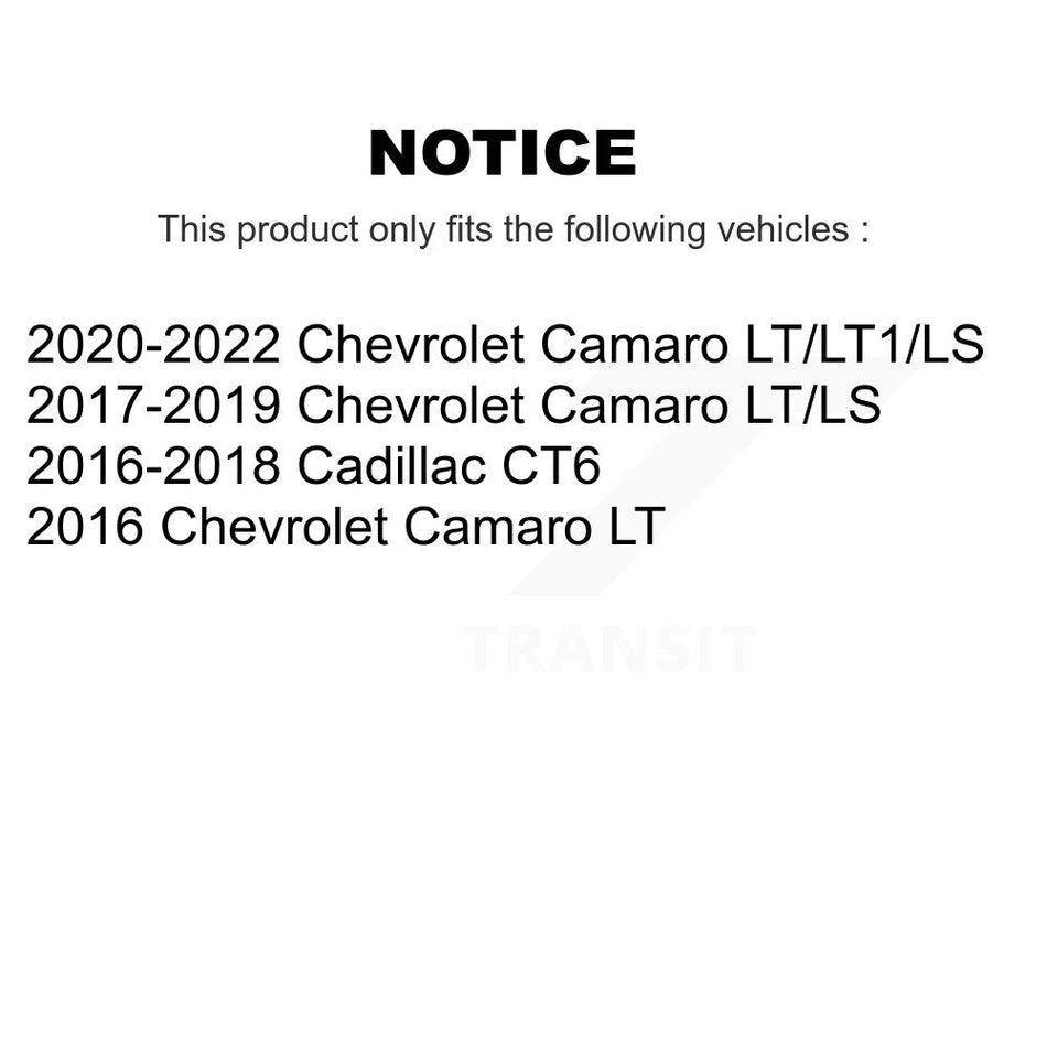 Rear Disc Brake Rotors And Ceramic Pads Kit For Chevrolet Camaro Cadillac CT6 K8A-101148