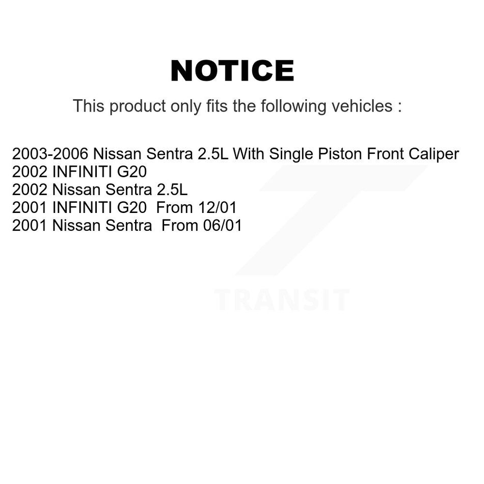 Rear Disc Brake Rotors And Ceramic Pads Kit For Nissan Sentra INFINITI G20 K8A-101194