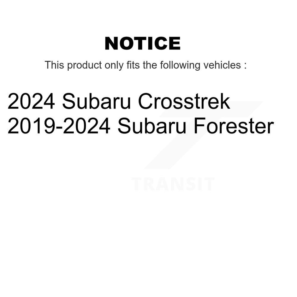 Rear Disc Brake Rotors And Ceramic Pads Kit For Subaru Forester Crosstrek K8A-101218
