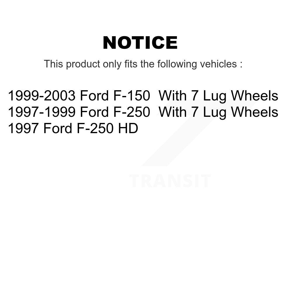 Rear Disc Brake Rotors And Semi-Metallic Pads Kit For Ford F-150 F-250 HD K8A-101222