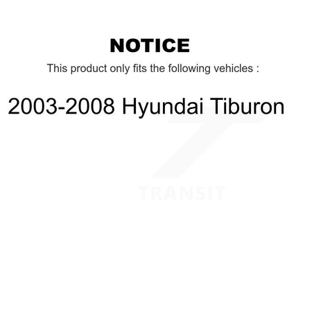 Rear Disc Brake Rotors And Ceramic Pads Kit For 2003-2008 Hyundai Tiburon K8A-101229