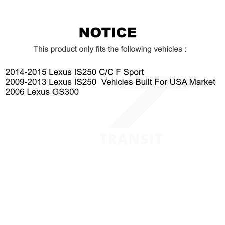 Front Disc Brake Rotors And Ceramic Pads Kit For Lexus IS250 GS300 K8A-101264