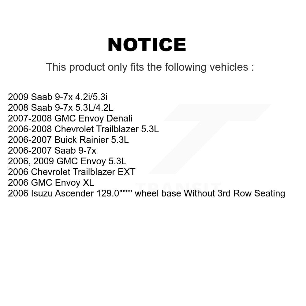 Front Rear Ceramic Pad & Brake Rotor Kit For Chevrolet Trailblazer GMC Envoy XL EXT Buick K8A-101301