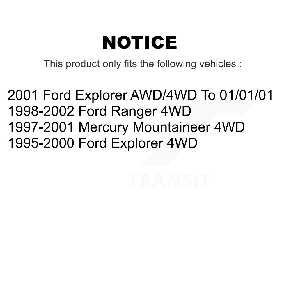 Front Rear Semi-Metallic Pad Brake Rotor Kit For Ford Ranger Explorer Mercury Mountaineer K8A-101543