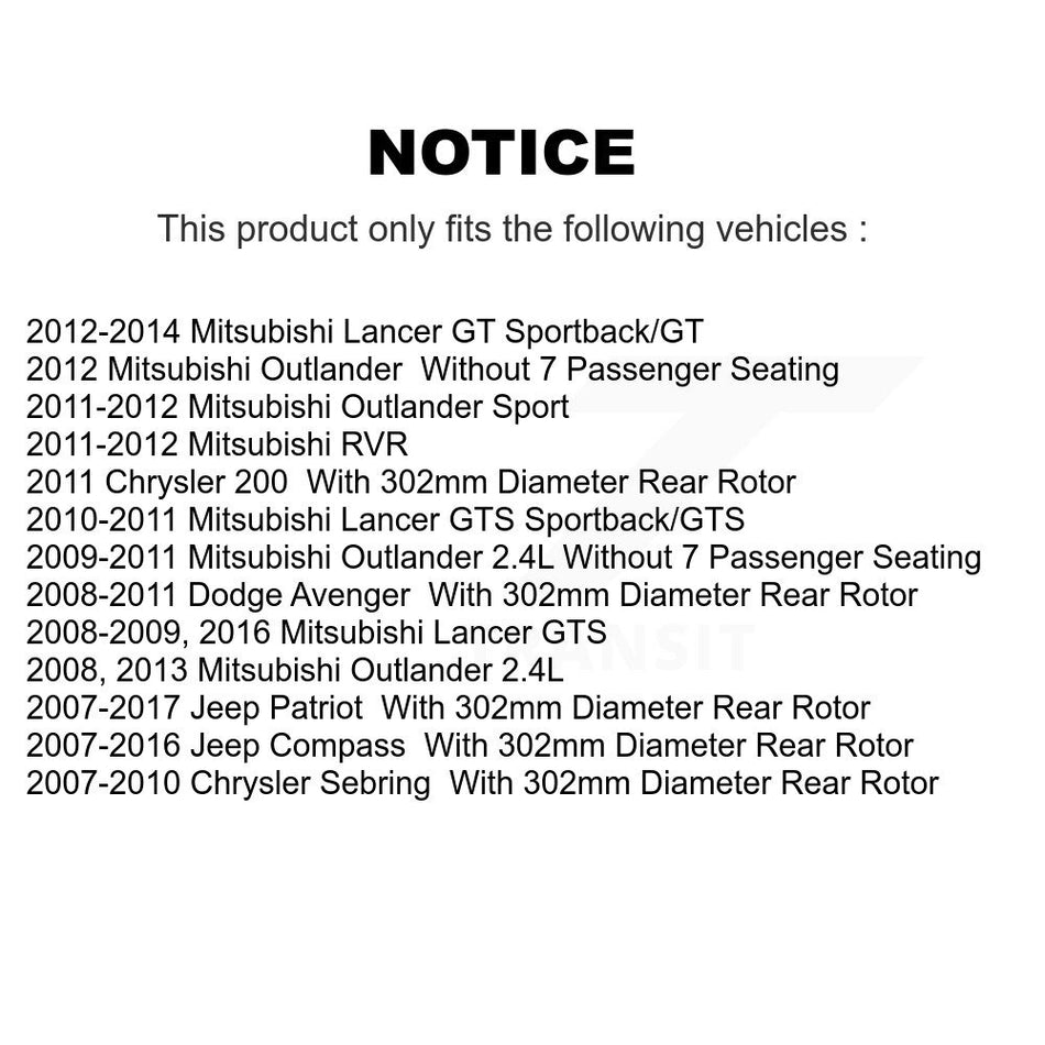 Front Rear Ceramic Pad Brake Rotor Kit For Jeep Mitsubishi Patriot Lancer Compass Sebring K8A-101636
