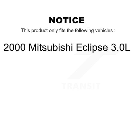 Front Rear Ceramic Pads And Disc Brake Rotors Kit For 2000 Mitsubishi Eclipse 3.0L K8A-101747