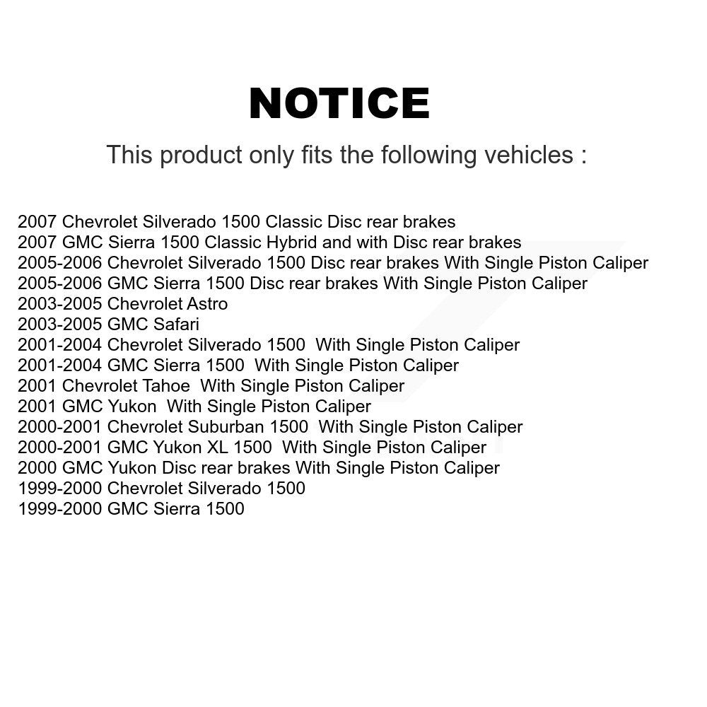 Front Rear Ceramic Pad Brake Rotor Kit For Chevrolet GMC Silverado 1500 Sierra Classic XL K8A-101923