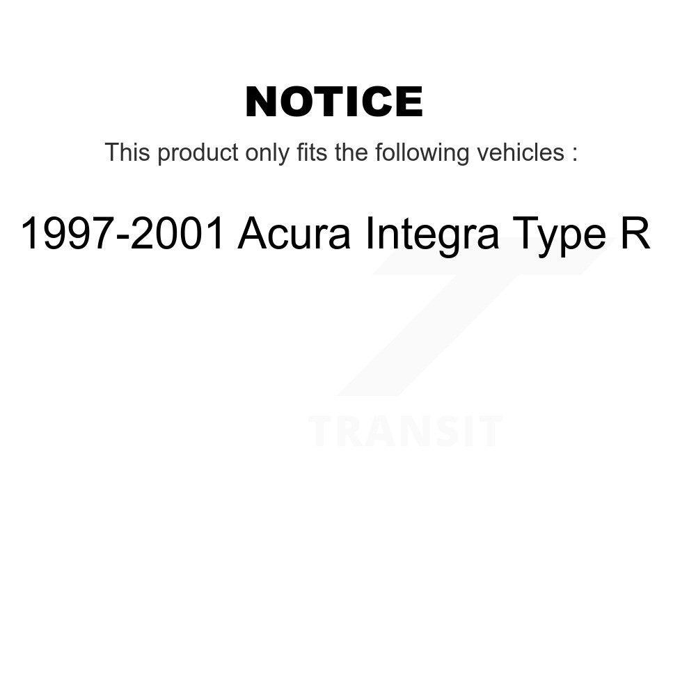 Front Rear Ceramic Pads And Disc Brake Rotors Kit For 1997-2001 Acura Integra Type R K8A-101967