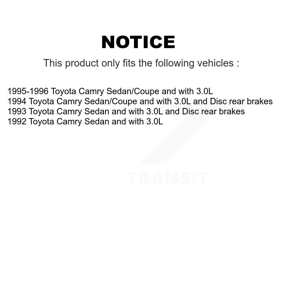 Front Rear Ceramic Pads And Disc Brake Rotors Kit For Toyota Camry K8A-102049