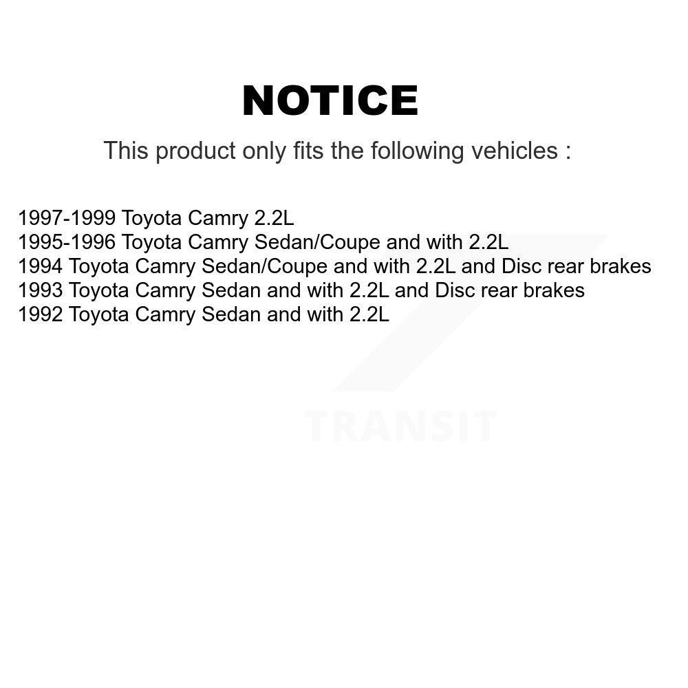 Front Rear Ceramic Pads And Disc Brake Rotors Kit For Toyota Camry K8A-102050