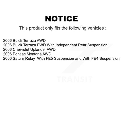 Front Rear Ceramic Pad Brake Rotor Kit For Pontiac Montana Chevrolet Uplander Buick Relay K8A-102112