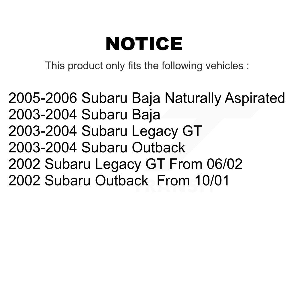 Front Ceramic Rear Semi-Metallic Pad Disc Brake Rotors Kit For Subaru Outback Legacy Baja K8A-102226