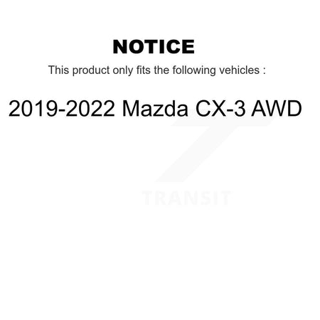 Front Rear Ceramic Pads And Disc Brake Rotors Kit For 2019-2022 Mazda CX-3 AWD K8A-102332