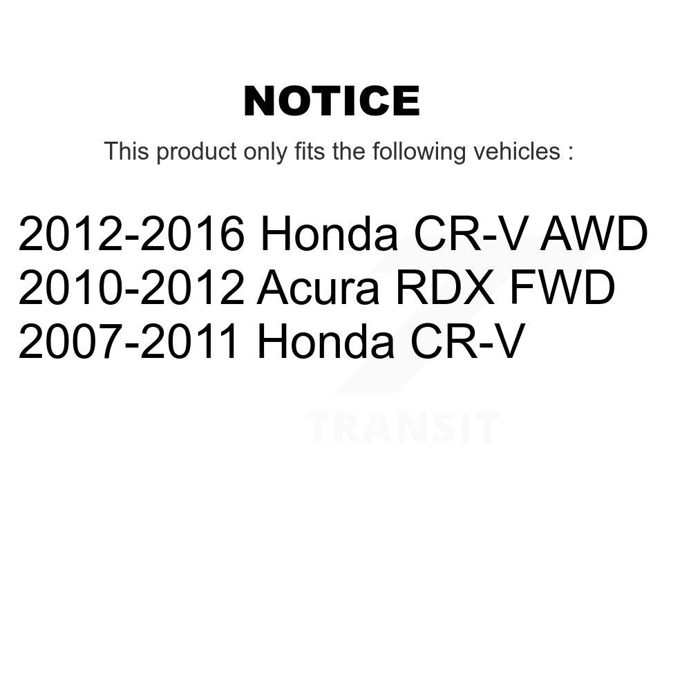 Front Rear Ceramic Pads And Disc Brake Rotors Kit For Honda CR-V Acura RDX K8A-102346