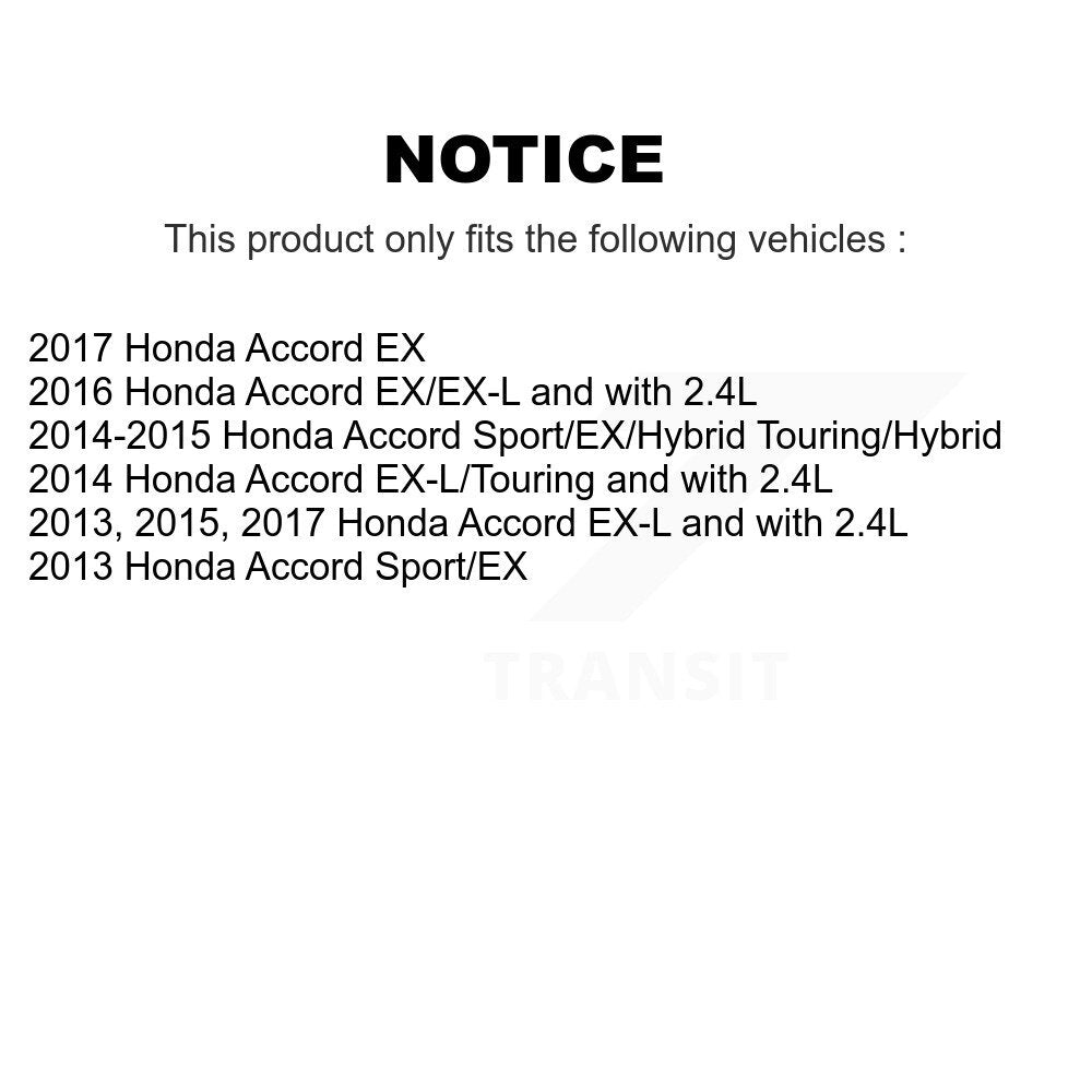 Front Rear Ceramic Pads And Disc Brake Rotors Kit For Honda Accord K8A-102379