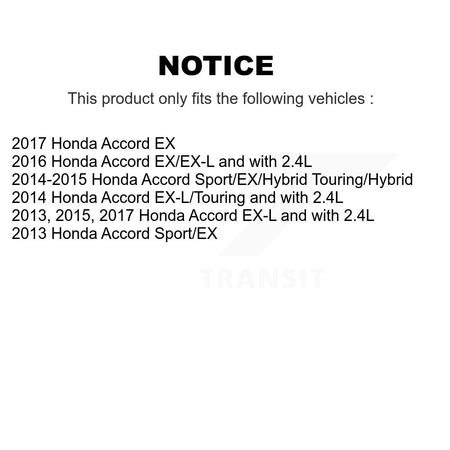 Front Rear Ceramic Pads And Disc Brake Rotors Kit For Honda Accord K8A-102379