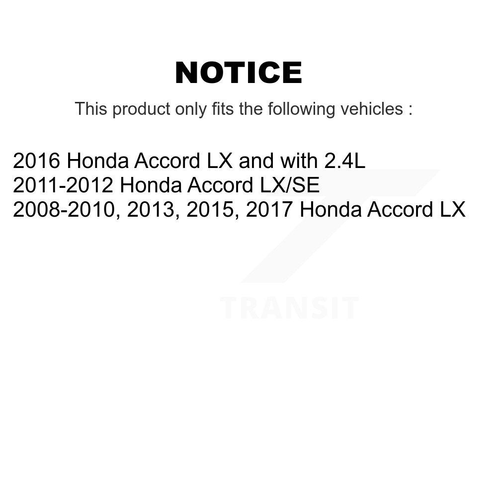 Front Rear Ceramic Pads And Disc Brake Rotors Kit For Honda Accord K8A-102383