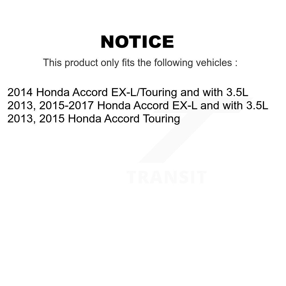 Front Rear Ceramic Pads And Disc Brake Rotors Kit For Honda Accord K8A-102386