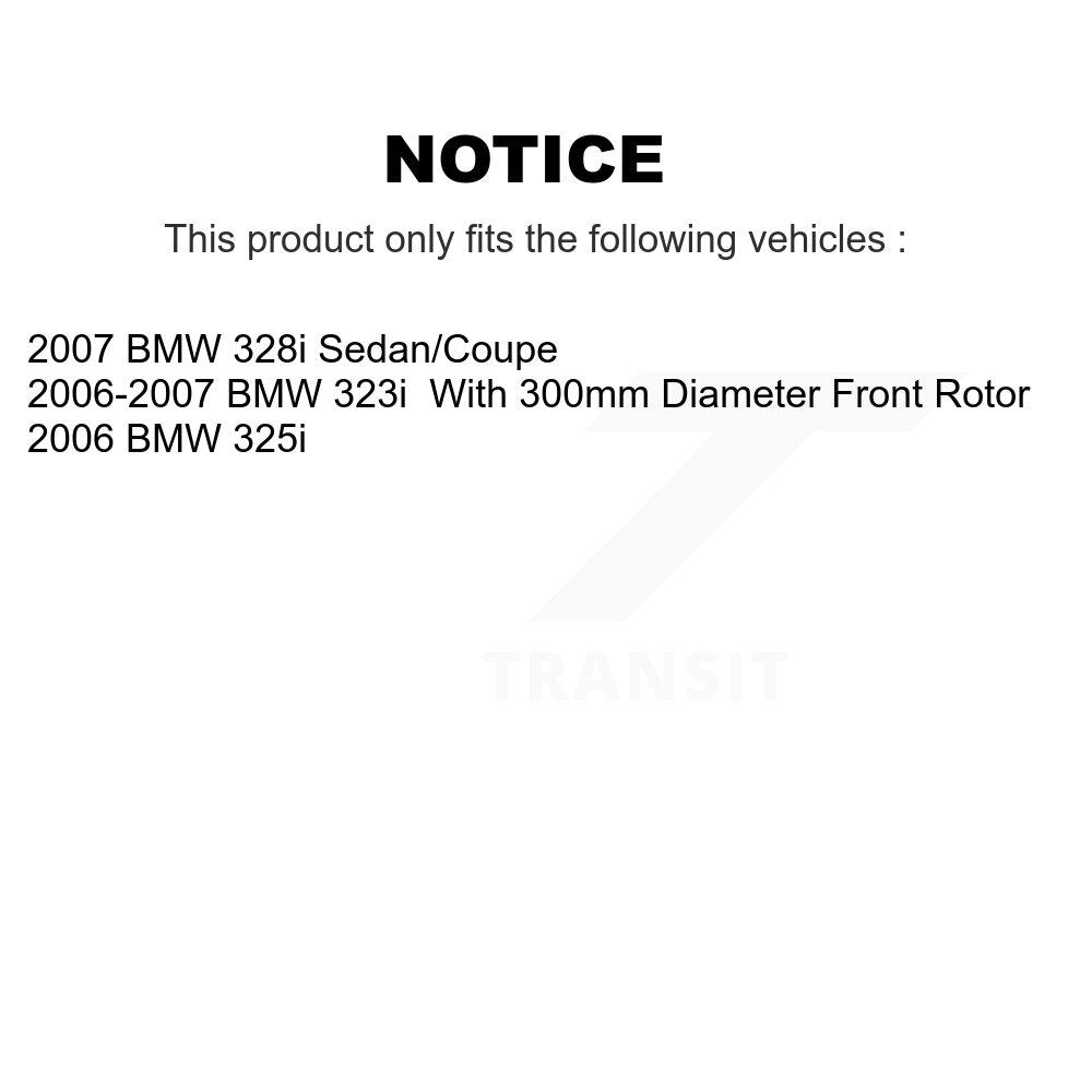 Front Rear Semi-Metallic Pads And Disc Brake Rotors Kit For BMW 328i 323i 325i K8A-102459