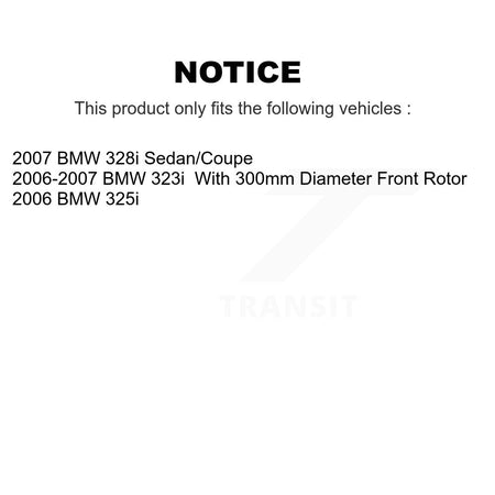 Front Rear Semi-Metallic Pads And Disc Brake Rotors Kit For BMW 328i 323i 325i K8A-102459