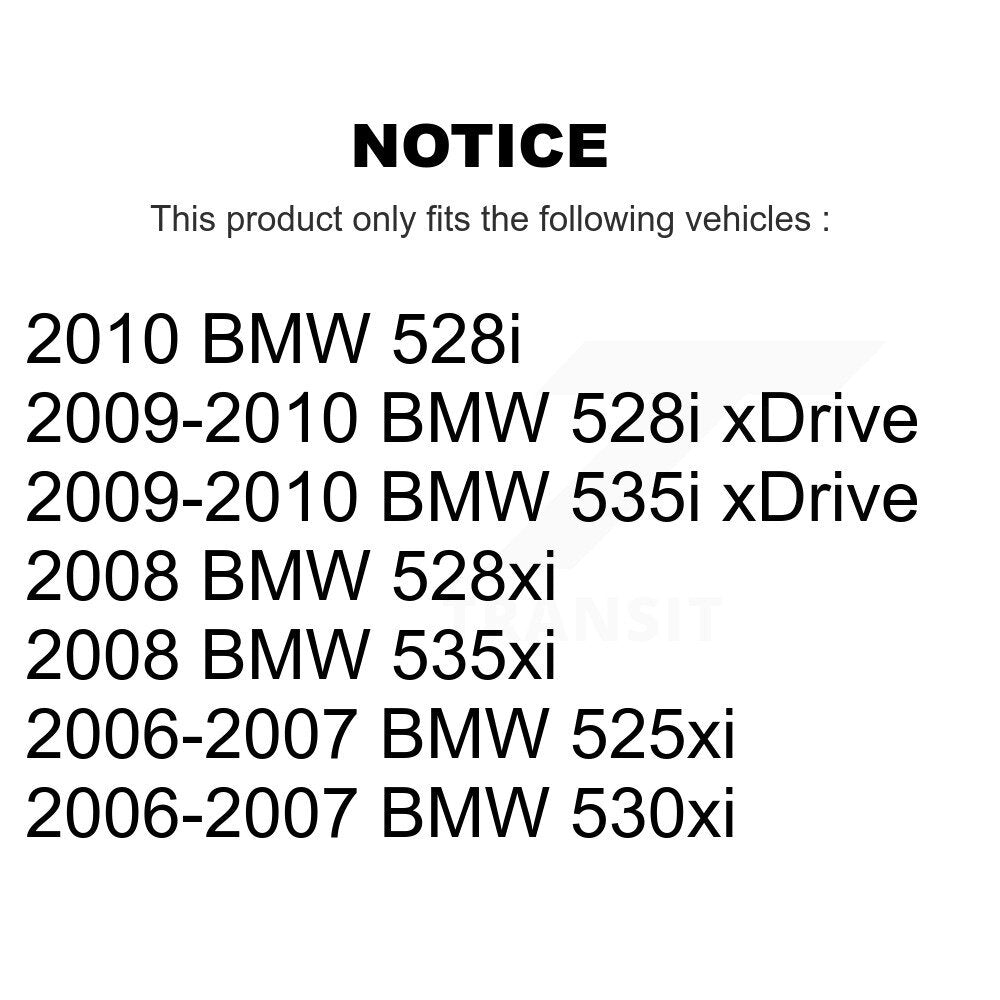 Front Rear Semi-Metallic Pad & Brake Rotor Kit For BMW 530xi 528i xDrive 535i 535xi 528xi K8A-102468