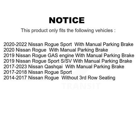 Front Rear Ceramic Pads And Disc Brake Rotors Kit For Nissan Rogue Sport Qashqai K8A-102564