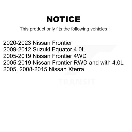 Front Rear Ceramic Pad And Disc Brake Rotor Kit For Nissan Frontier Xterra Suzuki Equator K8A-102752