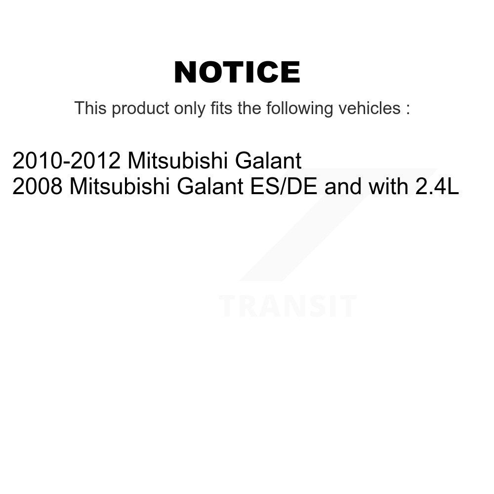 Front Rear Ceramic Pads And Disc Brake Rotors Kit For Mitsubishi Galant K8A-102833